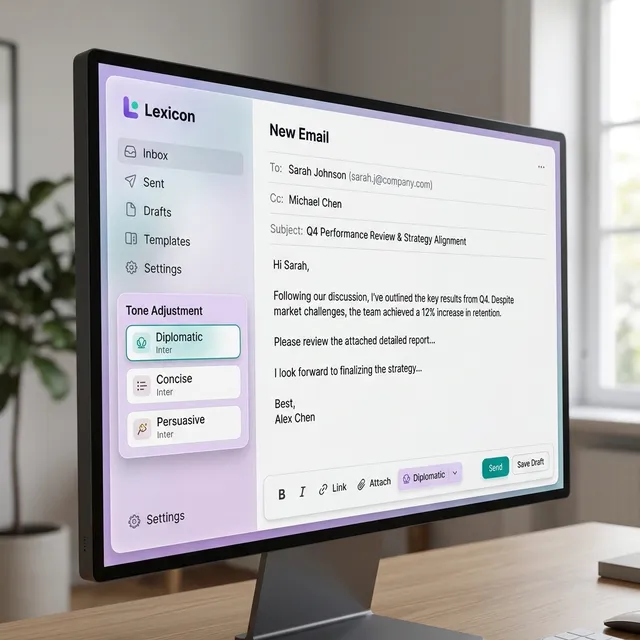 Professional writing mockup